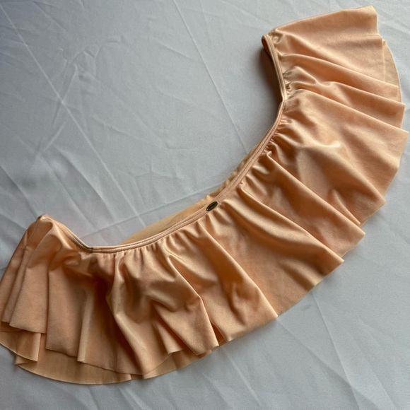 NWT O'Neill Lux Solids Peach High-Waisted Bikini Set - Picture 9 of 11